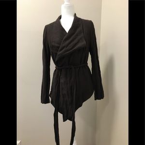 Anna Scott Brown Crushed Cotton Blazer